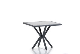 Hanah Home Samara 2 Mesa de jardín Gris y Negro